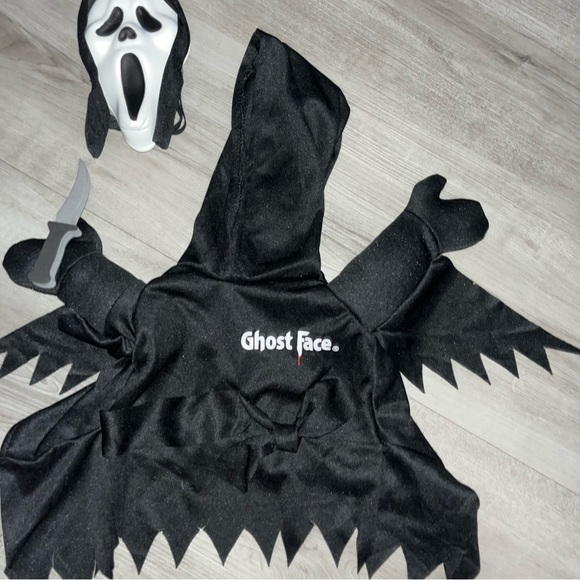 Ghost Face pet Halloween costume small 11-17 pounds - Picture 8 of 12